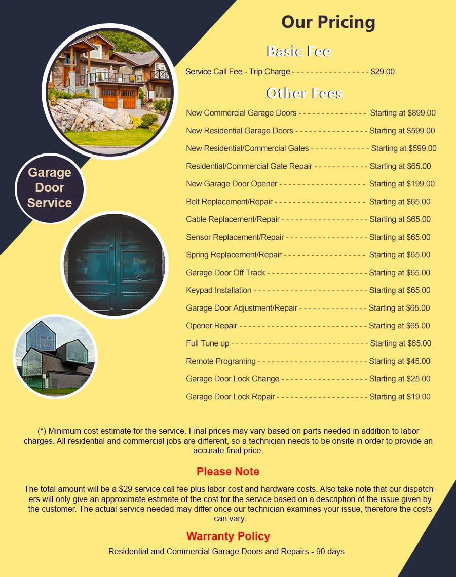 Elite Garage Door Service Austin, TX 512-400-2155 - pricelist6